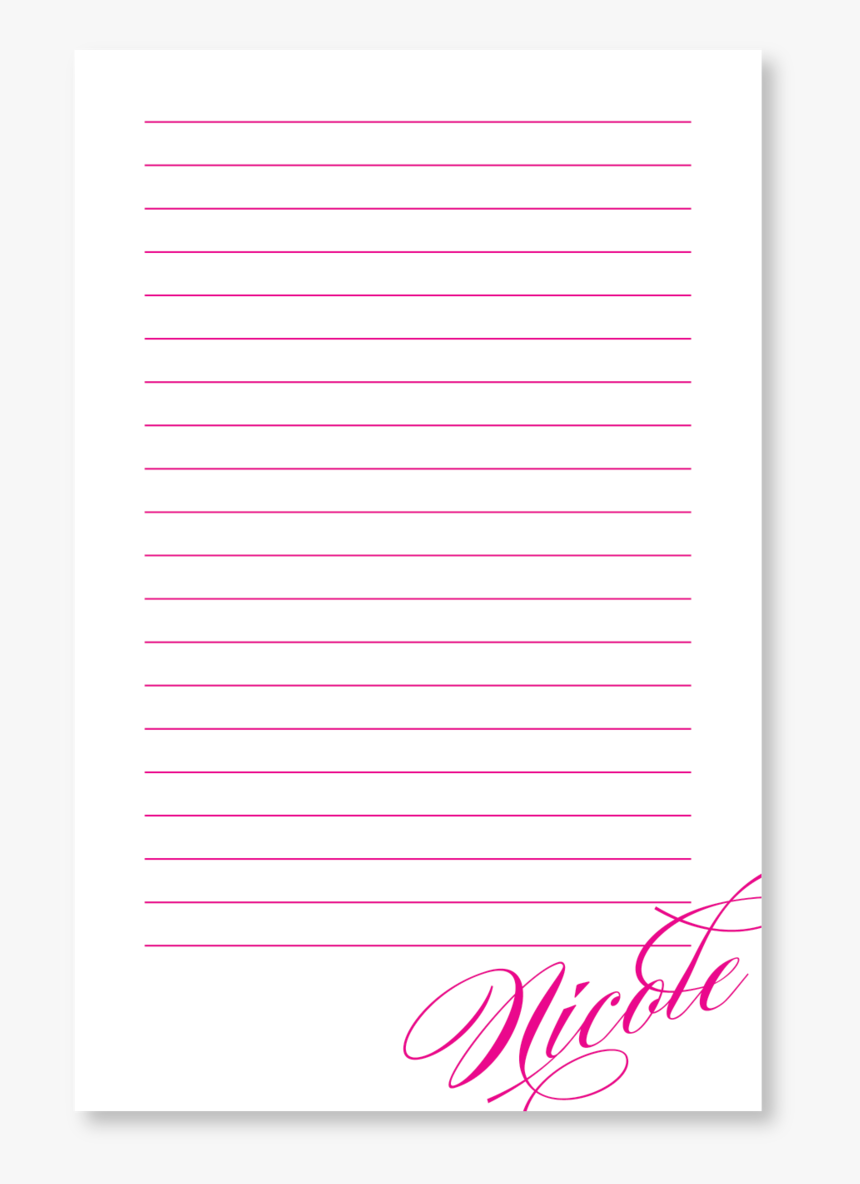 Custom Notepad Personalized Standard Lines, HD Png Download, Free Download