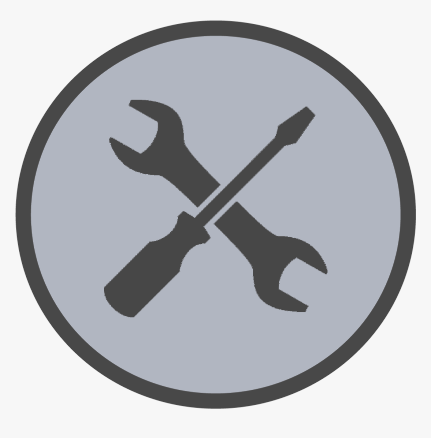Utilitiesicon-01 - Tools Black And White, HD Png Download, Free Download