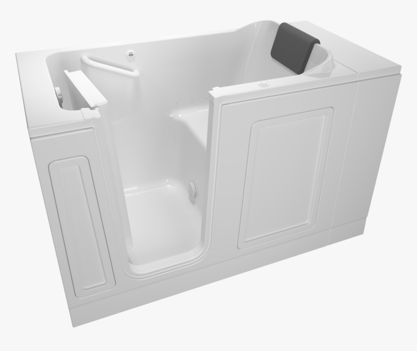 Acrylic Luxury Series Left Drain Walk-in Tub With Air - Bathtub, HD Png Download, Free Download