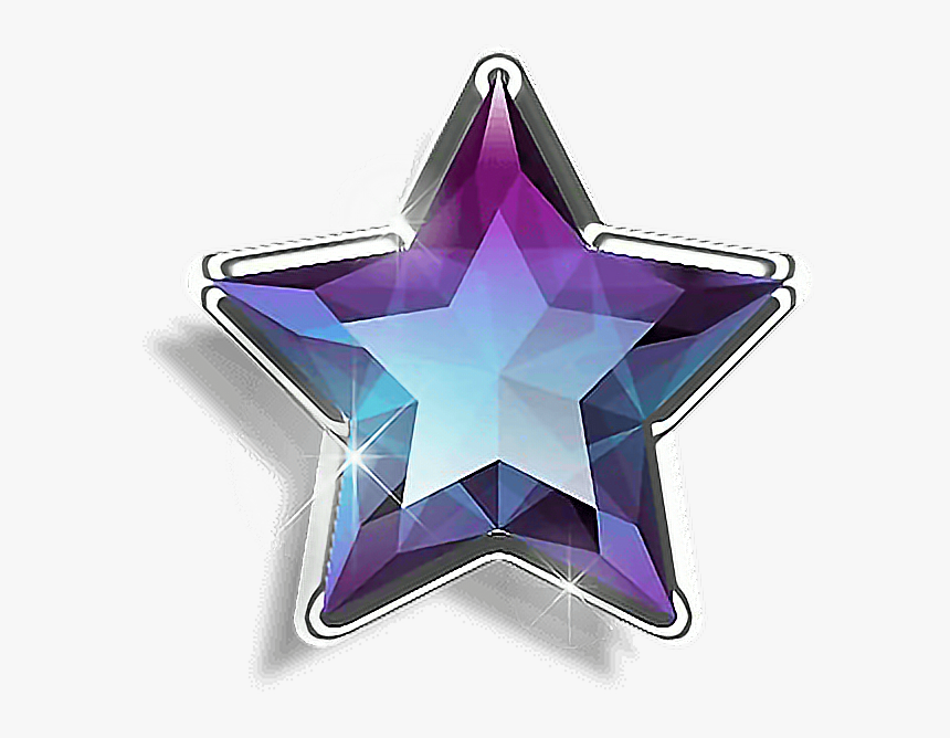 #star #gem #jewel #crystal #purple #blue #sparkle #cute - Star Gem Png, Transparent Png, Free Download