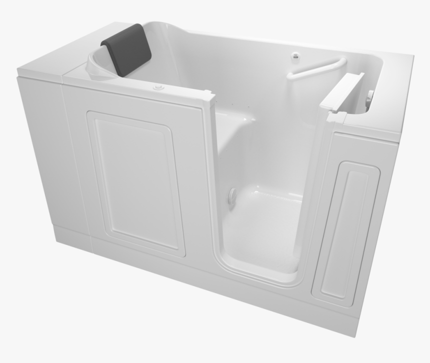 Acrylic Luxury Series Walk-in Tub With Air Spa In White - Bathtub, HD Png Download, Free Download