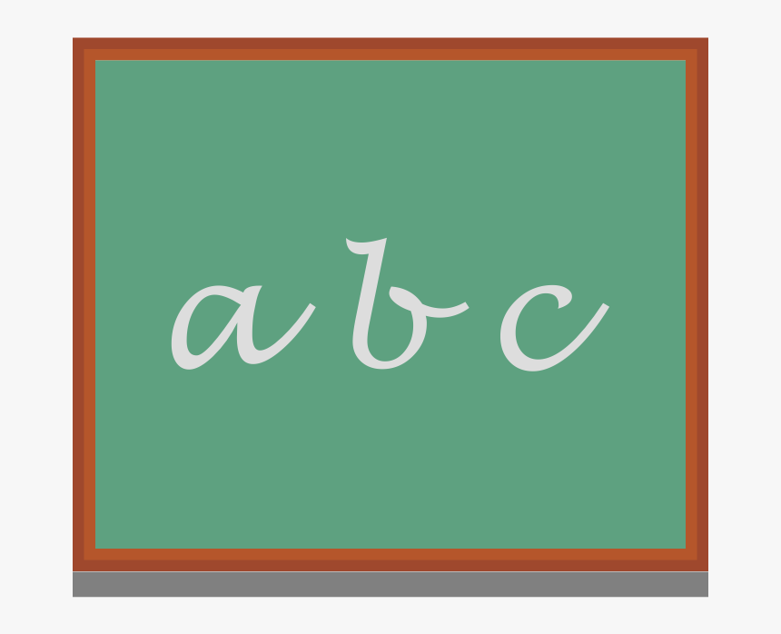 Clipart - Chalkboard - Krijtbord Prent, HD Png Download, Free Download