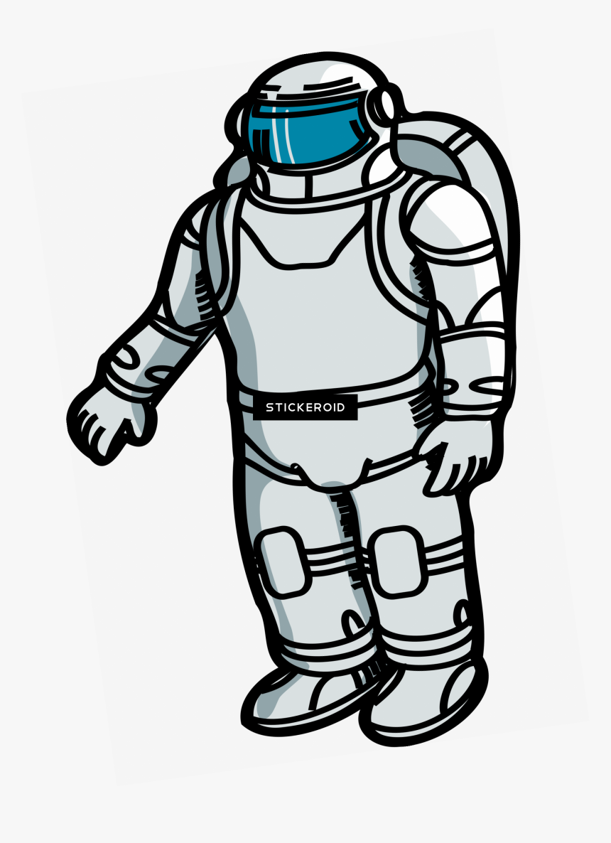 Cosmonaut Astronaut People - Robot Sketch, HD Png Download, Free Download