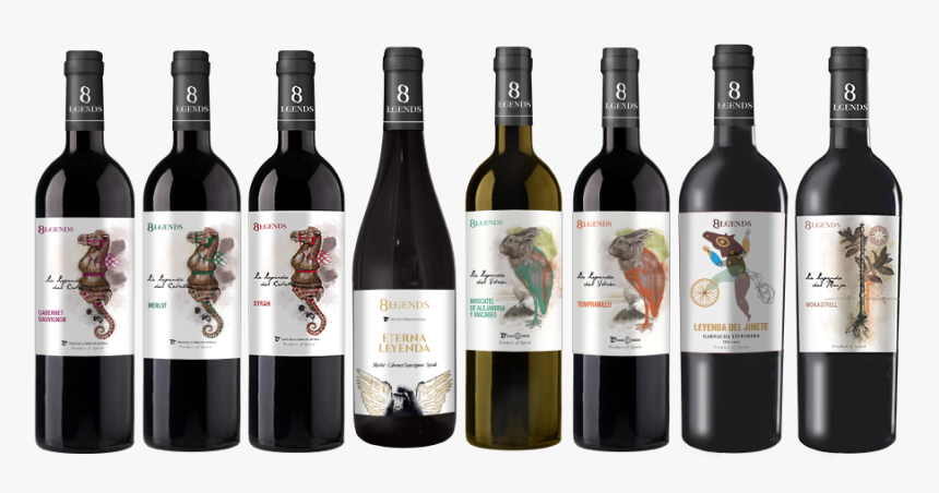 8 Lgends - Nuestros Vinos - Red Wine, HD Png Download, Free Download