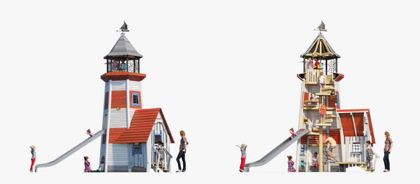 Lighthouseplay - Custom Robinia Play Sculpture Light House, HD Png Download, Free Download