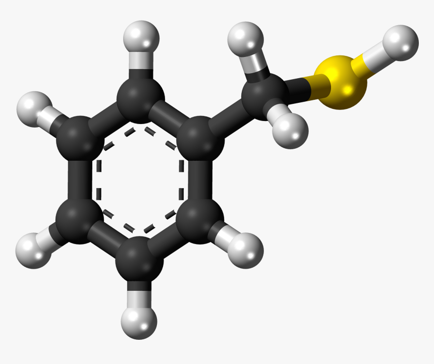Benzyl Mercaptan 3d Balls - Molecule, HD Png Download, Free Download