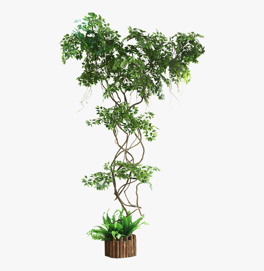 Ginkgo Fake Branch Simulation Leaves Balcony Package - Fake Tree Png, Transparent Png, Free Download