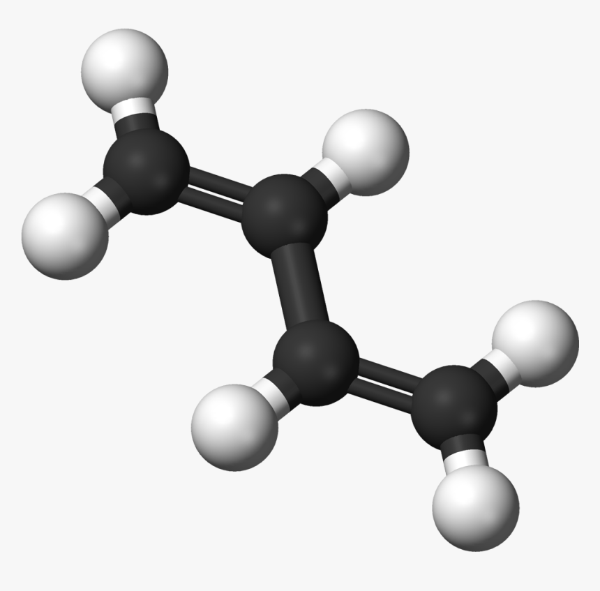 Trans Butadiene 3d Balls - 1 3 Butadiene Model, HD Png Download, Free Download