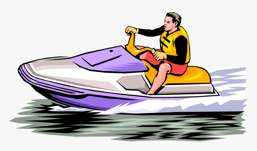 Jet Skier On Sea Doo Ski Image - Jet Ski Vectors Png, Transparent Png, Free Download