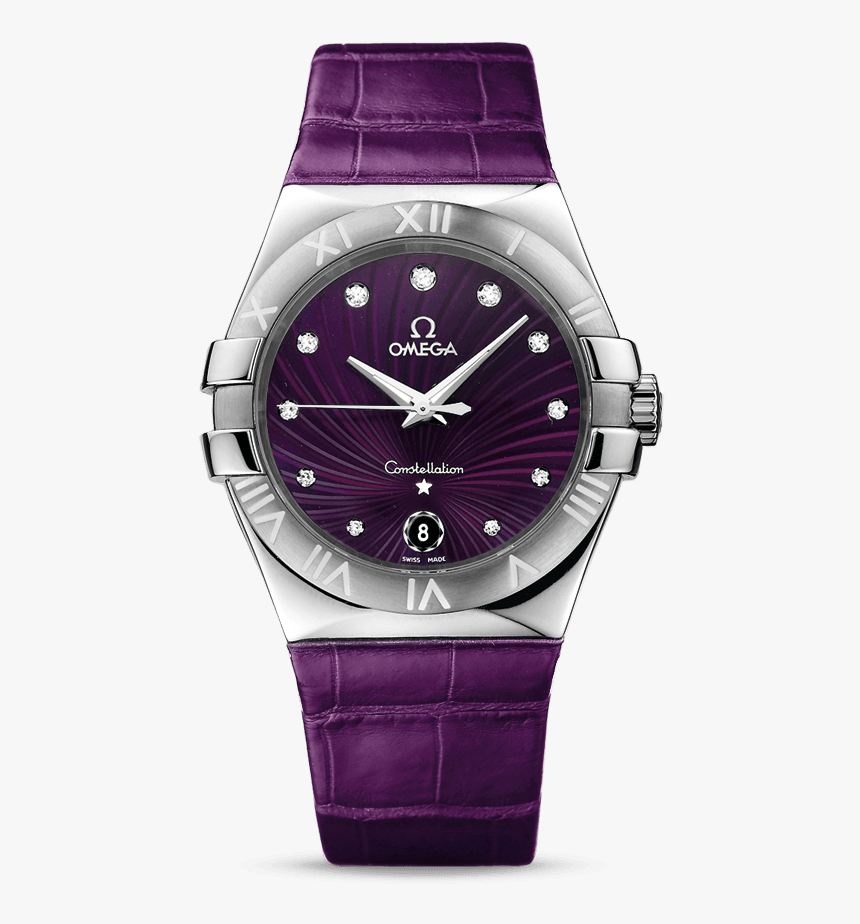 35mm Omega Constellation Ladies Diamonds Replica - 123.13 35.60 60.001, HD Png Download, Free Download