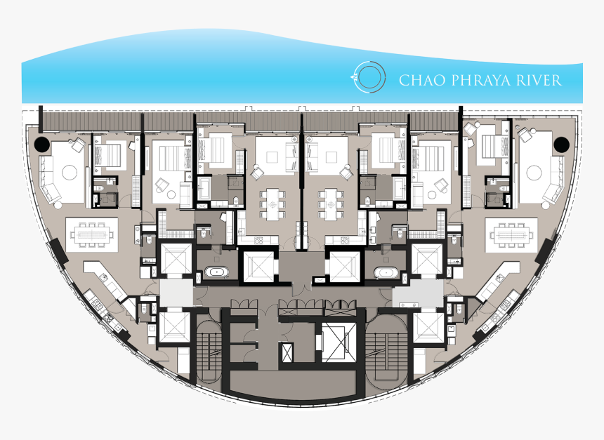 Banyan Tree Residence Riverside Bangkok Plan, HD Png Download, Free Download