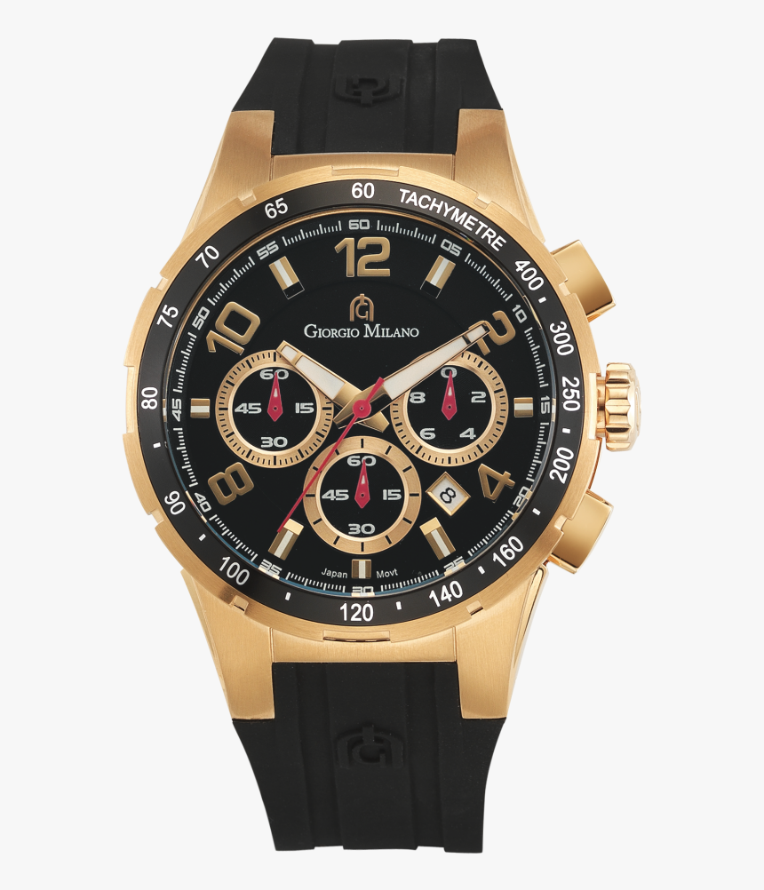 Giorgio Milano Luka 962rg0313 - Bulova Gold Mens Watch Black Band, HD Png Download, Free Download