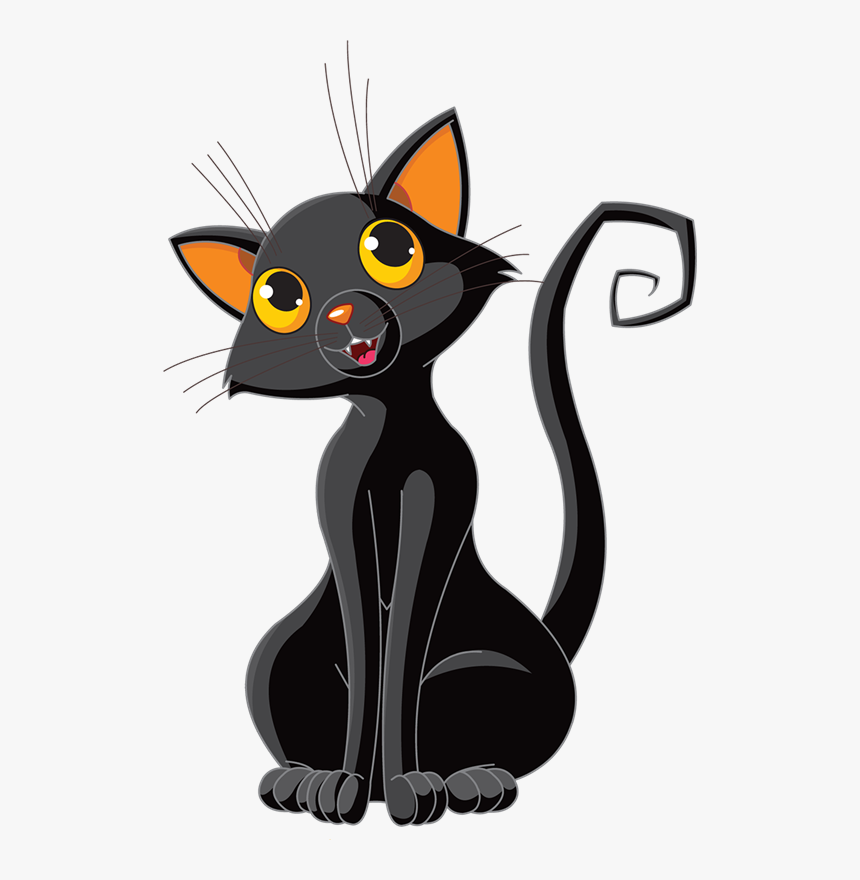 Blog De Gifs Y Imágenes Halloween Images, Happy Halloween, - Black Cat On Pumpkin, HD Png Download, Free Download