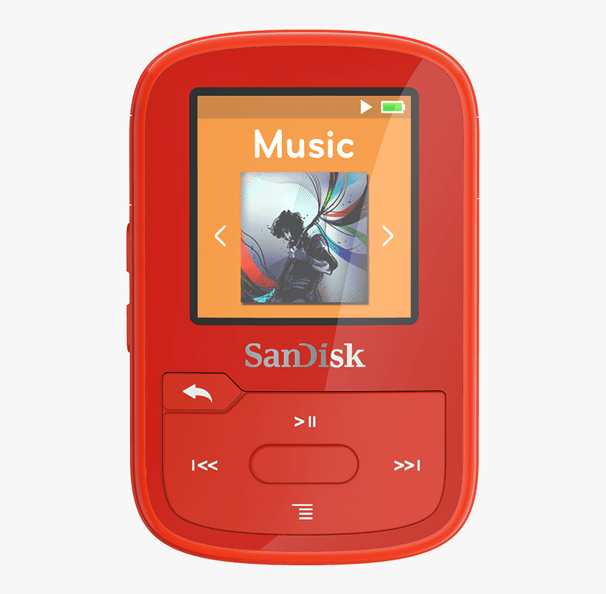 Sandisk Clip Sport Plus 16gb Red - Sandisk Clip Sport Plus, HD Png Download, Free Download