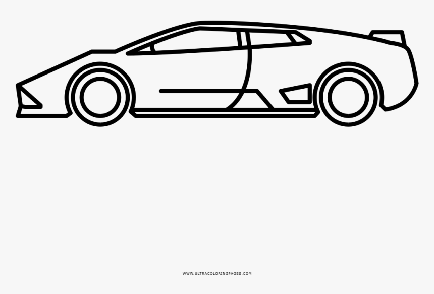 Murcielago Coloring Page - Lamborghini, HD Png Download, Free Download