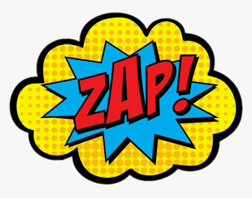 #zap #exclamation #exclamação #sound #som #soundbubble - Transparent Background Superhero Clipart, HD Png Download, Free Download