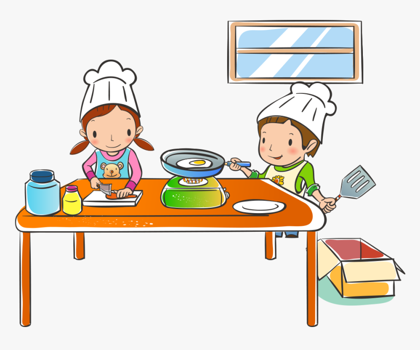 Transparent Kids In The Kitchen Clipart - Industrias Alimentarias Dibujos Animados, HD Png Download, Free Download