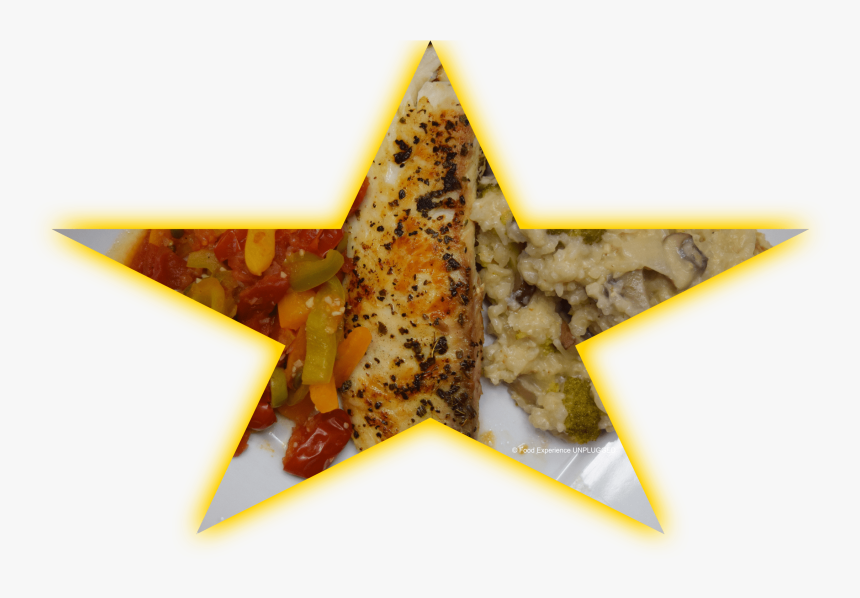 Star Over A Food Plate To Represent Conquering The - Triangle, HD Png Download, Free Download