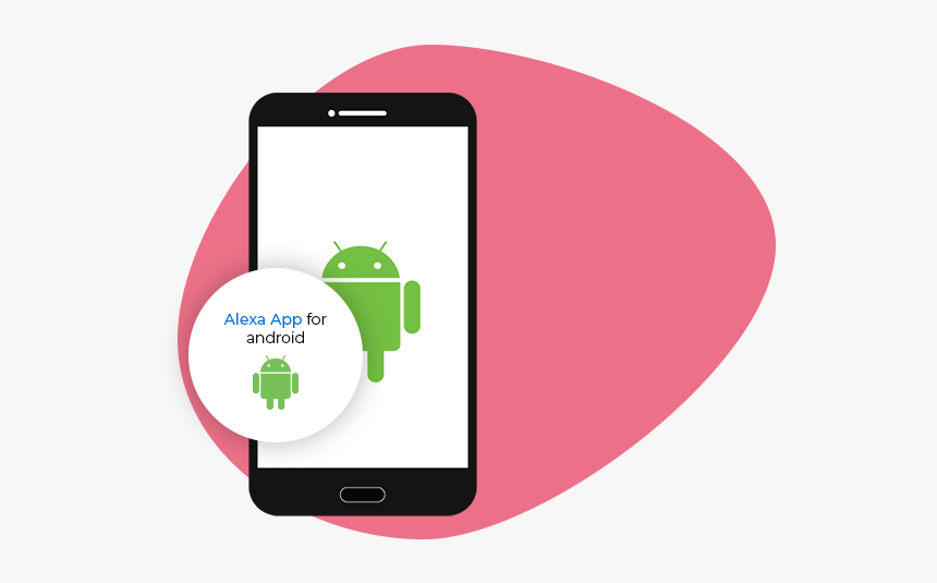 Alexa App For Android - Png Mobile Android Vector, Transparent Png, Free Download