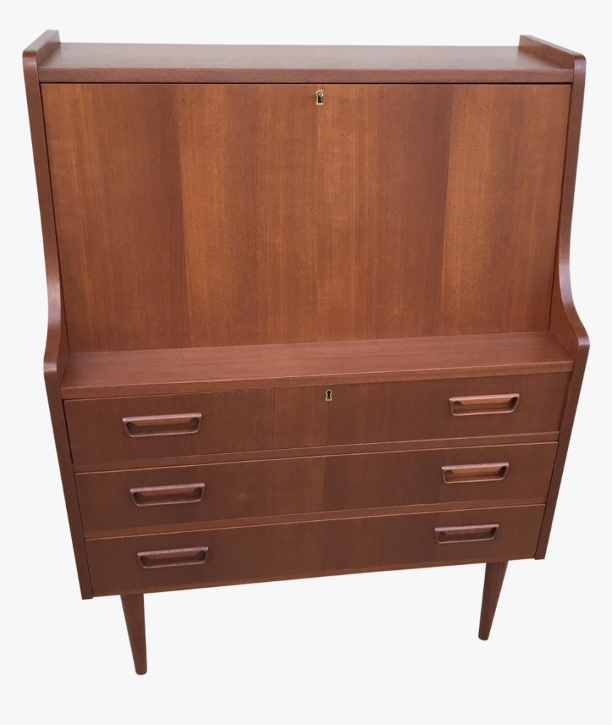 Tibergaard Denmark Teak Drop Front Desk, HD Png Download, Free Download