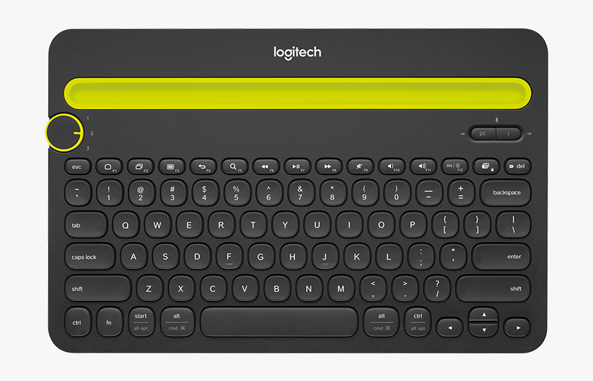 Logitech Bluetooth Multi Device Keyboard K480 Black, HD Png Download, Free Download