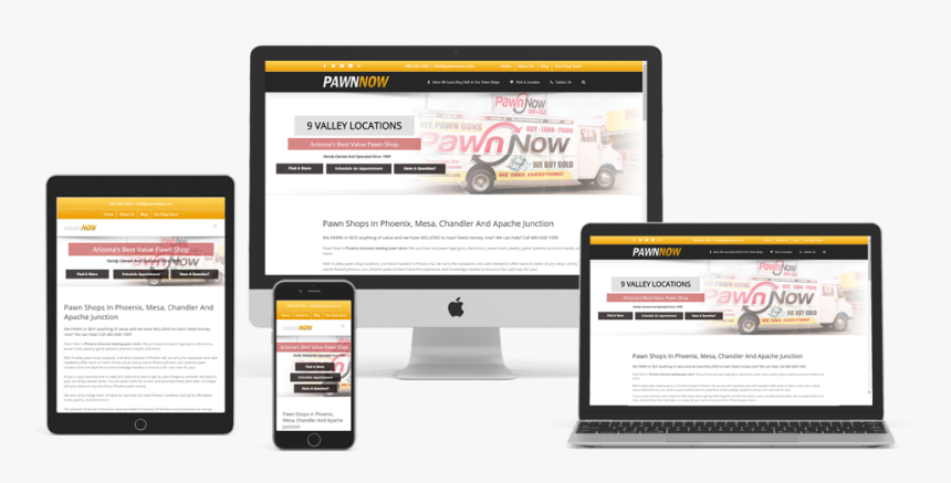 Pawn Shop Seo Site Optimization For Pawn Now - Website, HD Png Download, Free Download