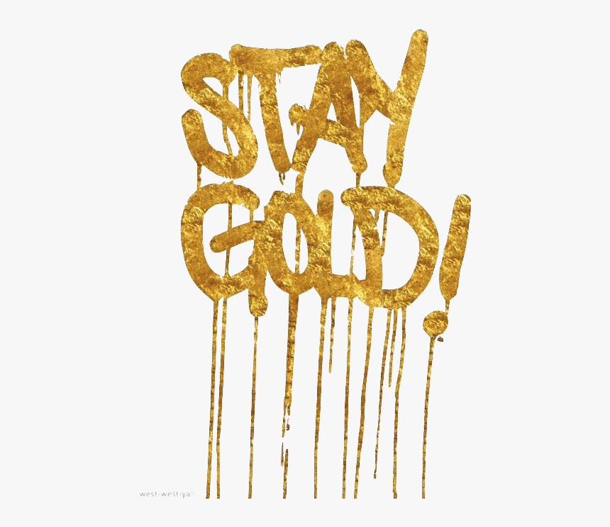 Dripping Gold Tumblr Download - Calligraphy, HD Png Download, Free Download