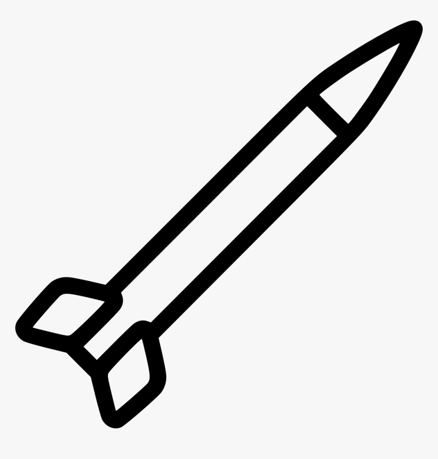 Missile - Black And White Missile, HD Png Download, Free Download