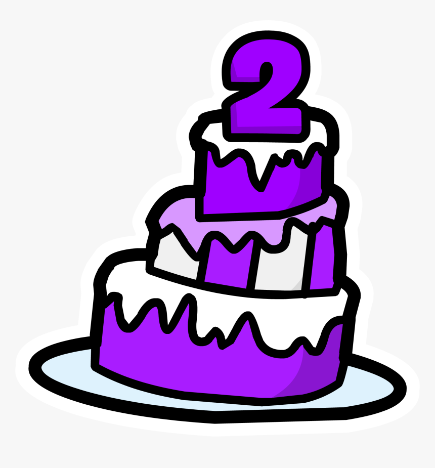 Club Penguin Rewritten Wiki - Birthday Cake 4 Png, Transparent Png, Free Download