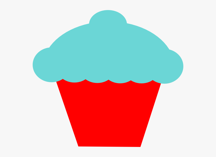 Blue And Red Cupcake Clip Art - Clip Art, HD Png Download, Free Download