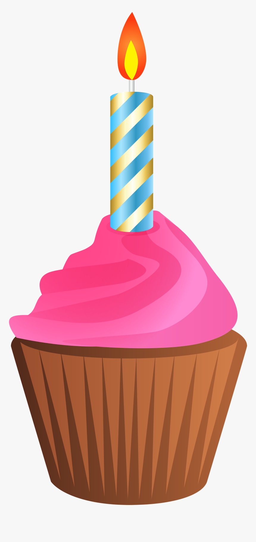 Free Cupcake Clipart - Birthday Cupcake Clip Art, HD Png Download, Free Download