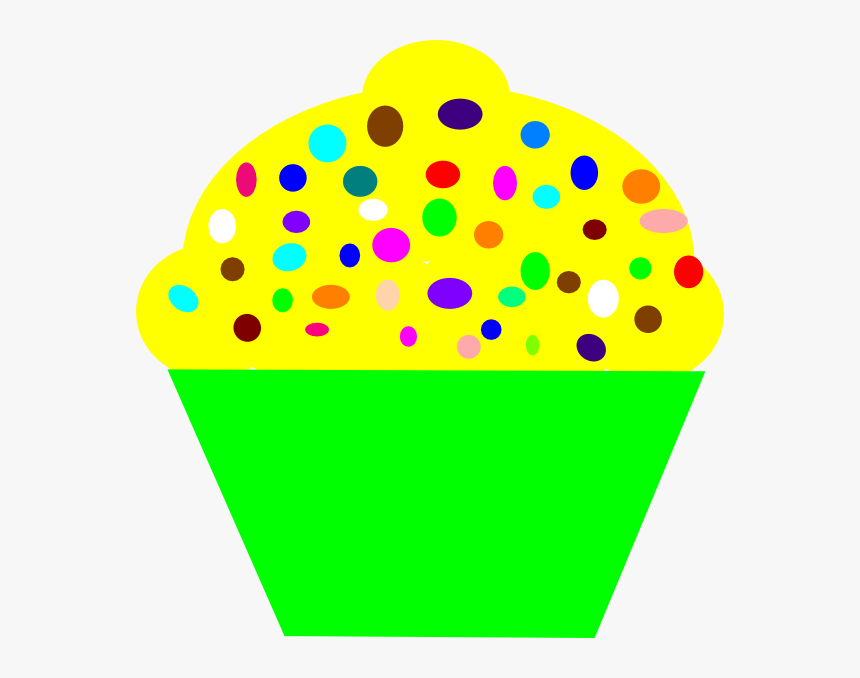 Cupcake Clipart Yellow - Yellow Cupcake Clipart Png, Transparent Png, Free Download