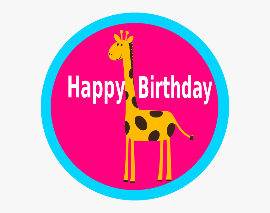 Giraffe Cupcake Topper 7 Clipart - Giraffe Cupcakes Clipart, HD Png Download, Free Download