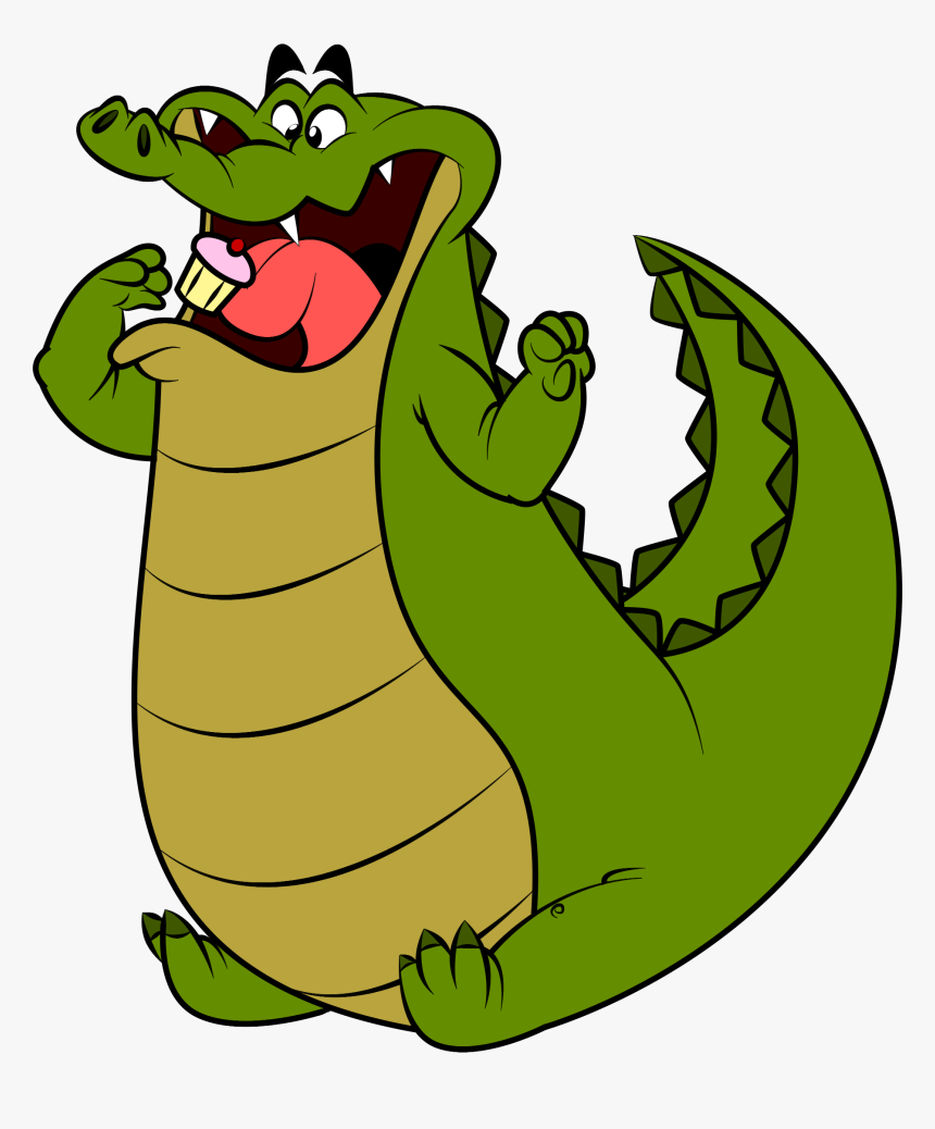 Fat Gator Eating A Cupcake Clipart , Png Download - Gator Clipart Eats, Transparent Png, Free Download