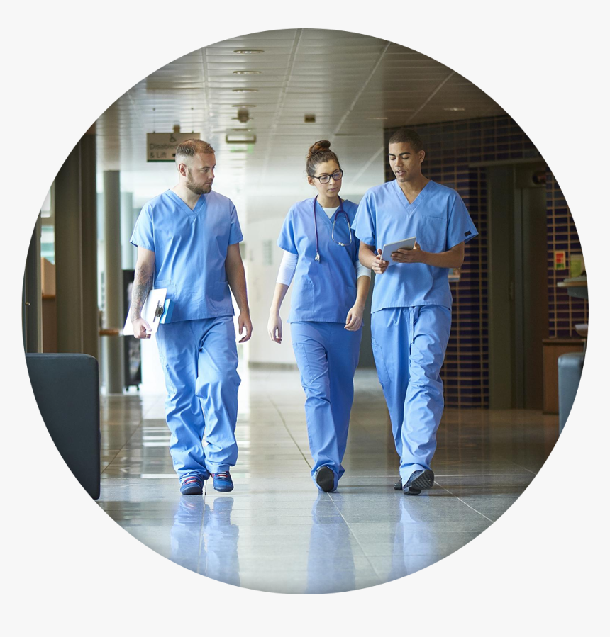 Doctors Walking Down Hallway, HD Png Download, Free Download