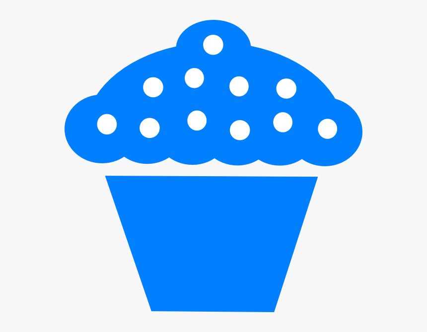 Cupcakes Clipart Blue - Black And White Cupcake Clipart, HD Png Download, Free Download