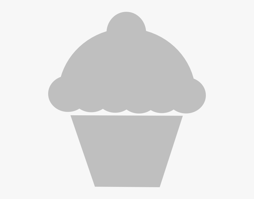 Gray Cupcake Clipart, HD Png Download, Free Download