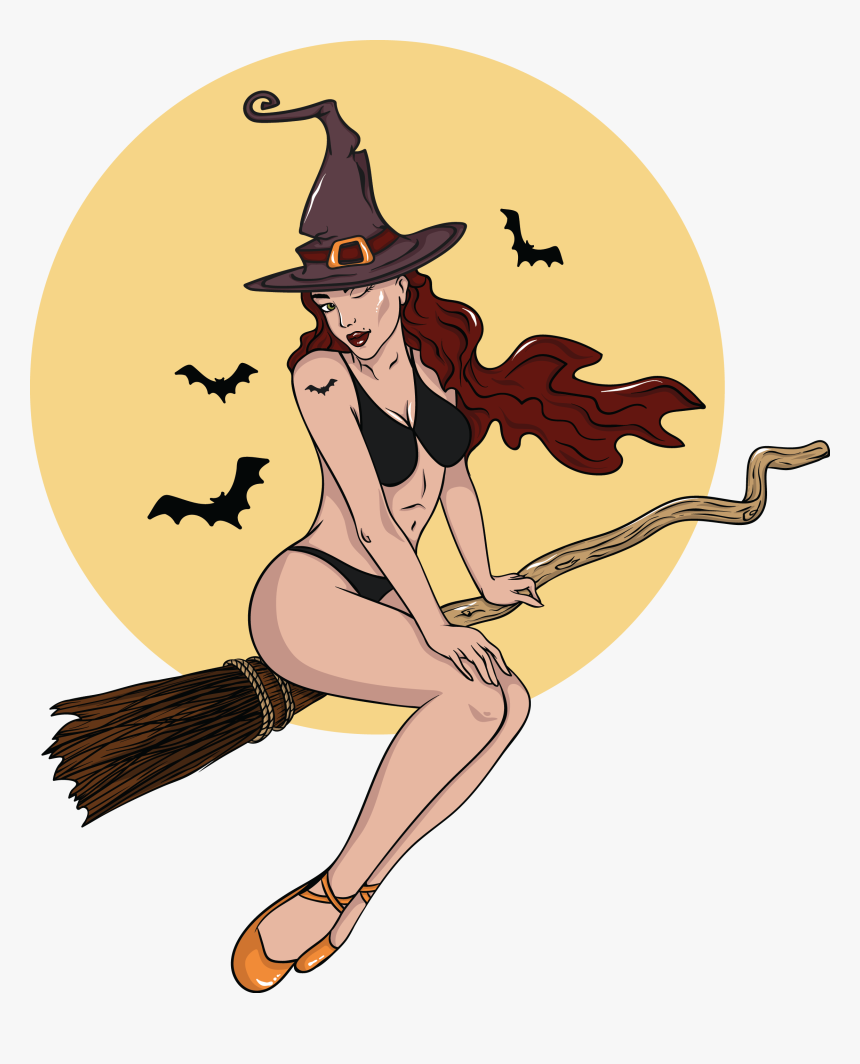 Sexy Animated Witch, HD Png Download, Free Download