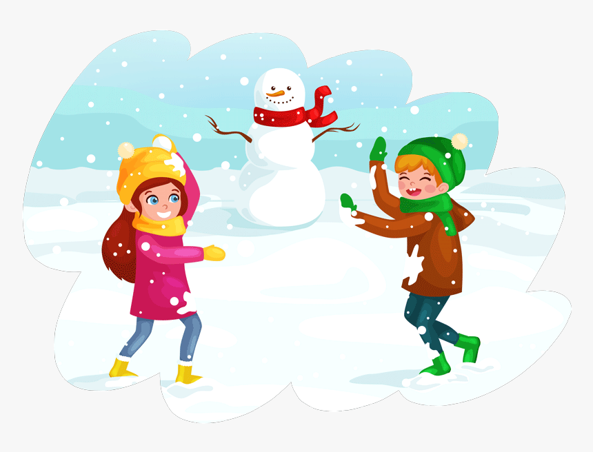 Merry And Bright Png , Png Download - Winter Kids, Transparent Png, Free Download