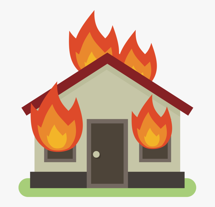 Art,house,roof - Clip Art Burning House, HD Png Download, Free Download