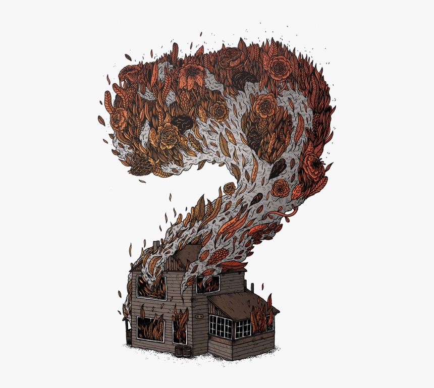 Burning House Png , Png Download - Burned House Png, Transparent Png, Free Download