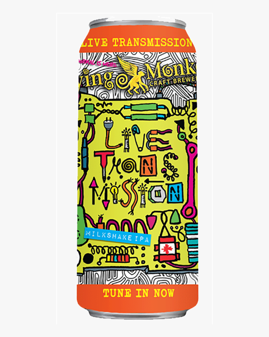 Flying Monkeys Live Transmission Milkshake Ipa
 473 - Flying Monkeys Beer, HD Png Download, Free Download