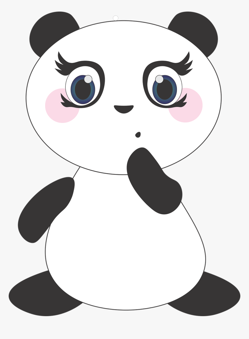 Panda Cute Anime Free Photo - Gambaran Anime Lucu, HD Png Download, Free Download