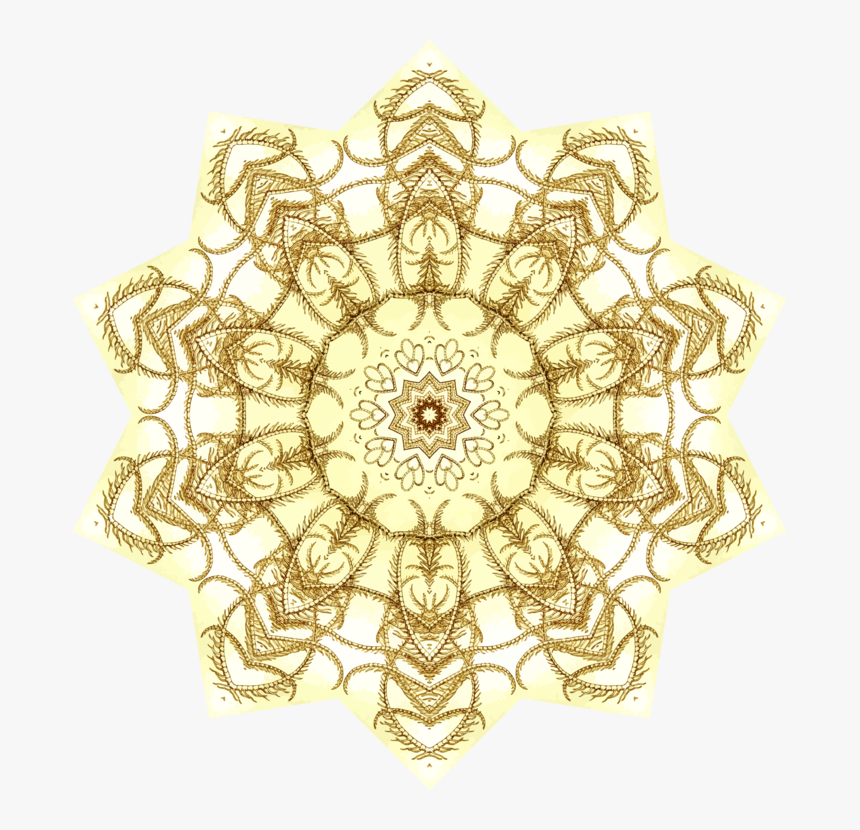 Visual Arts,symmetry,line Art - Doily, HD Png Download, Free Download