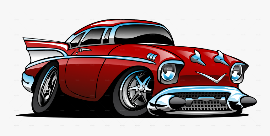 American Hot Rod , Png Download - Antique Car Cartoon, Transparent Png, Free Download
