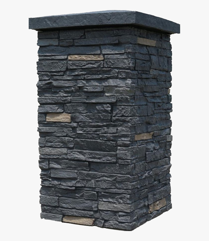 Faux Column Wraps - Nextstone Polyurethane Faux Stone 16" X 16" X 30" Slatestone, HD Png Download, Free Download