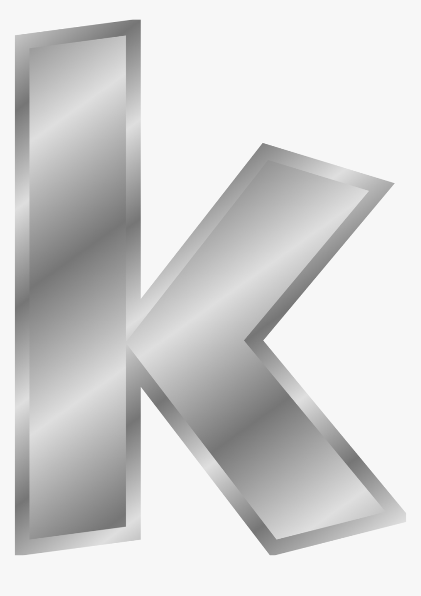 Effect Letter K Png Image - Letter K Silver Png, Transparent Png, Free Download