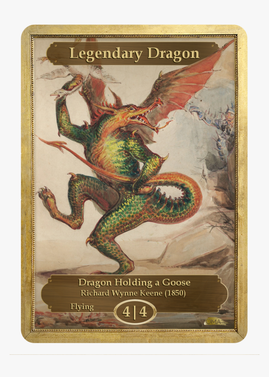 Legendary Dragon Token, HD Png Download, Free Download