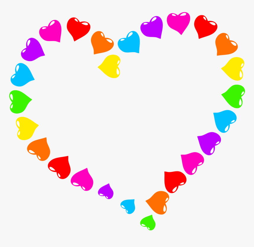 Rainbow Heart - Rainbow Heart Clipart, HD Png Download, Free Download