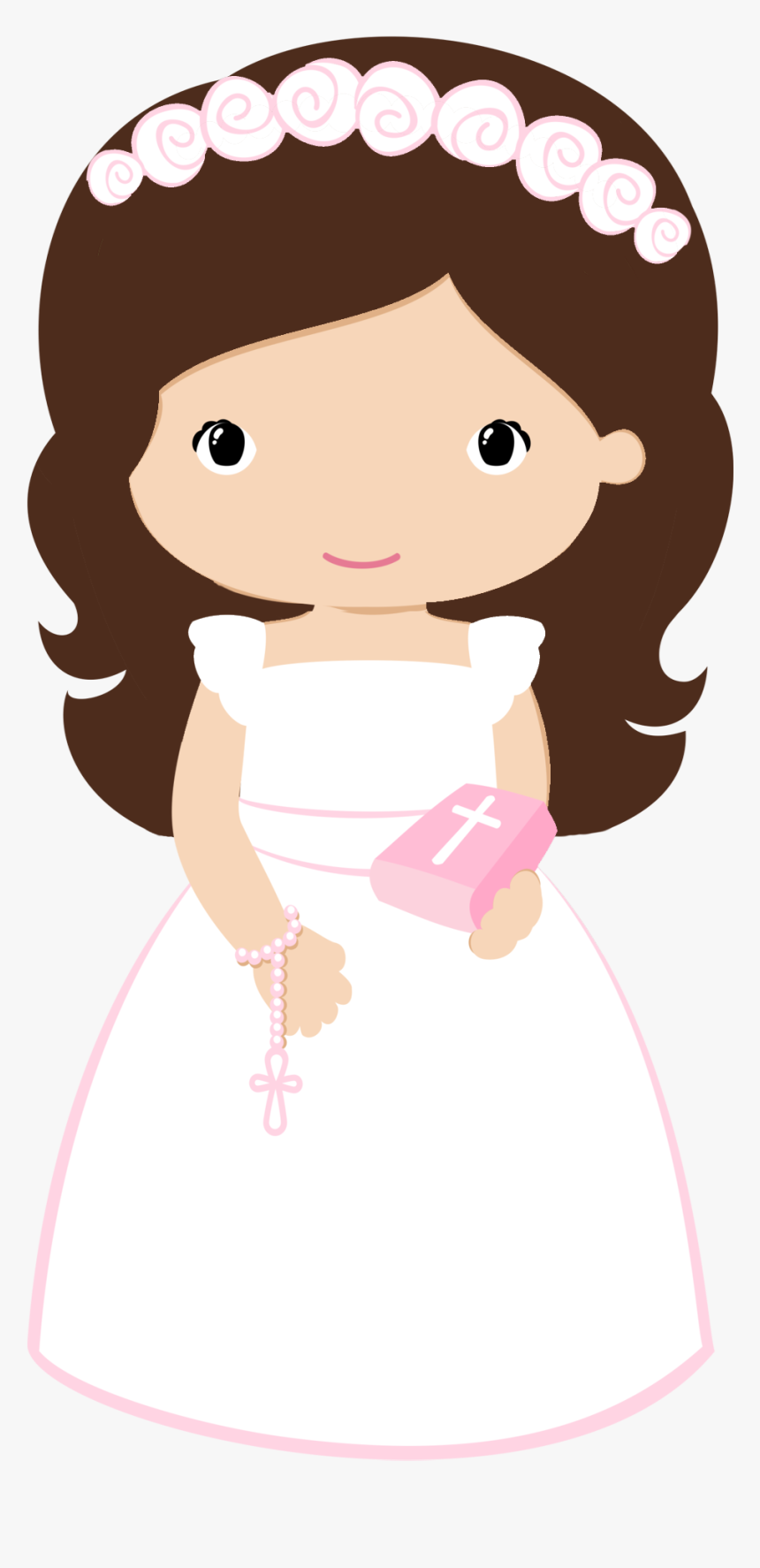 First Communion, Confirmation, Valentines Day Weddings, - Clipart Girl First Communion, HD Png Download, Free Download
